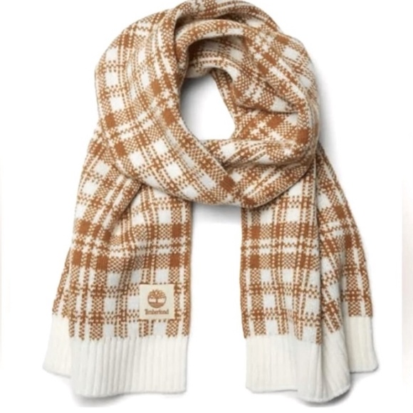 TIMBERLAND Plaid Scarf One Size NWT - Picture 5 of 5